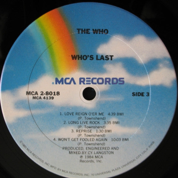The Who : Who's Last (2xLP, Album, Club)