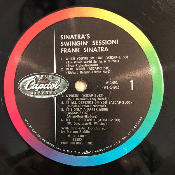 Frank Sinatra : Sinatra's Swingin' Session!!! (LP, Album, Mono, Los)