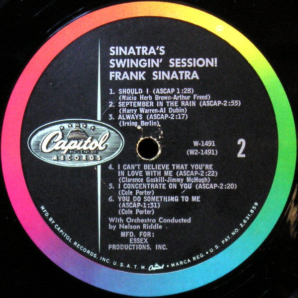 Frank Sinatra : Sinatra's Swingin' Session!!! (LP, Album, Mono, Los)