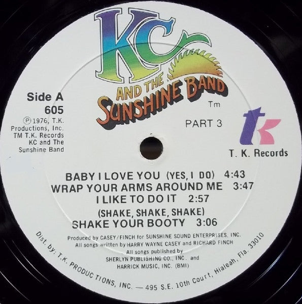 KC & The Sunshine Band : Part 3 (LP, Album, Sh)