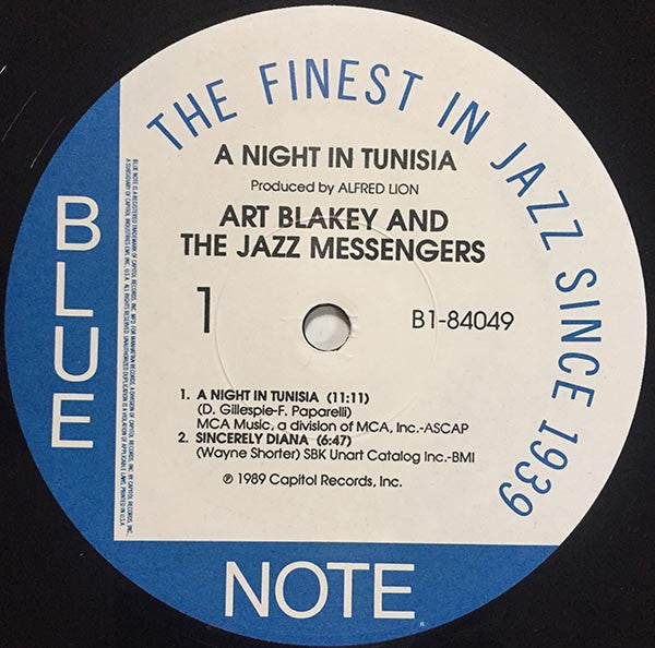 Art Blakey & The Jazz Messengers : A Night In Tunisia (LP, Album, RE)