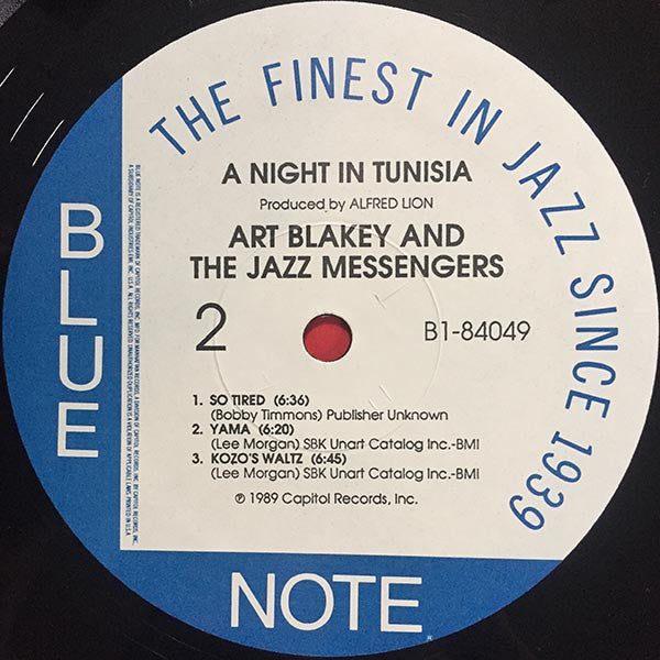 Art Blakey & The Jazz Messengers : A Night In Tunisia (LP, Album, RE)