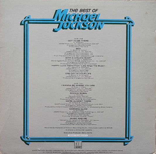Michael Jackson : The Best Of Michael Jackson (LP, Comp, RE)
