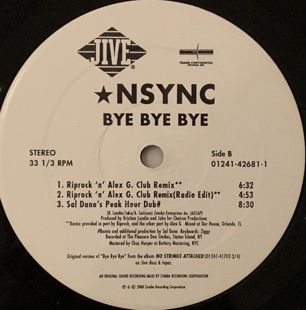 *NSYNC : Bye Bye Bye (The Remixes) (12")