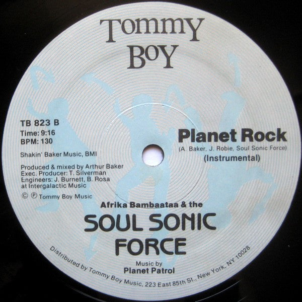 Afrika Bambaataa & Soulsonic Force Music By Planet Patrol : Planet Rock (12", Bab)