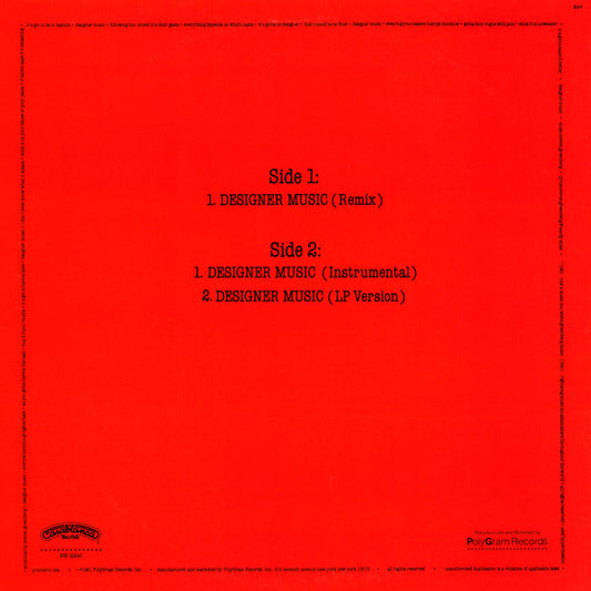 Lipps, Inc. - Designer Music (Exclusive Remix) vinyl record, 12" (Very Good Plus (VG+)) | Lulo Records