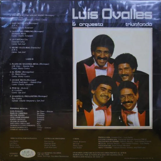 Luís Ovalles & Orquesta* : Triunfando (LP, Album)