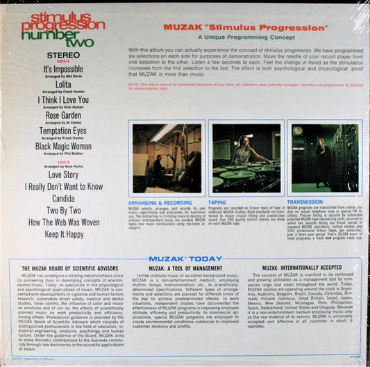 Unknown Artist - Stimulus Progression Number Two vinyl record, LP (Very Good Plus (VG+)) | Lulo Records