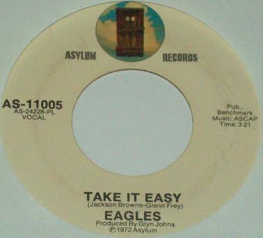 Eagles : Take It Easy (7", Mono, Pla)