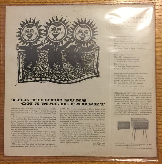 The Three Suns - On A Magic Carpet . . . vinyl record, LP (Mint (M)) | Lulo Records