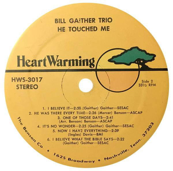 The Bill Gaither Trio : He Touched Me (LP, RE)