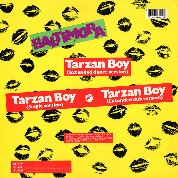 Baltimora : Tarzan Boy (12", Pic)