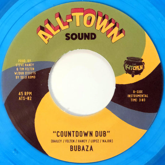 Bubaza : Battlestar / Countdown Dub (7", Single, Blu)