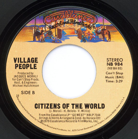 Village People : Go West (7", Single, 19 )
