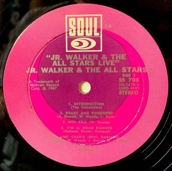 Jr. Walker & The All Stars* : Jr. Walker & The All Stars "Live" (LP, Album)