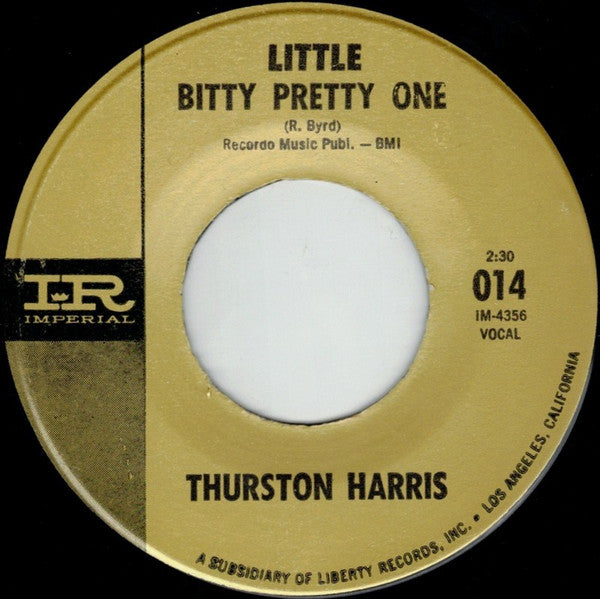 Thurston Harris : Little Bitty Pretty One / Over And Over (7", RE, Mon)