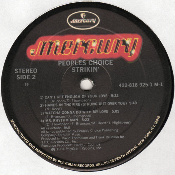 People's Choice : Strikin' (LP, Album)