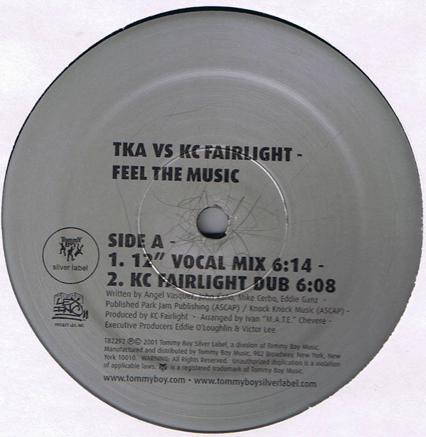 TKA vs. KC Fairlight : Feel The Music (12")