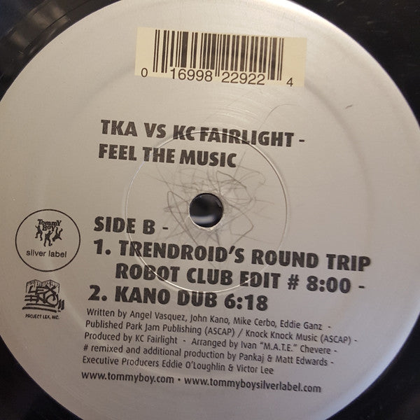 TKA vs. KC Fairlight : Feel The Music (12")