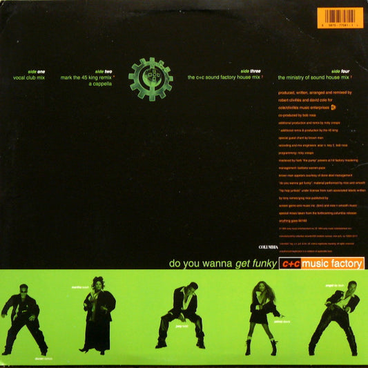 C + C Music Factory - Do You Wanna Get Funky vinyl record, 2x12" (Very Good (VG)) | Lulo Records