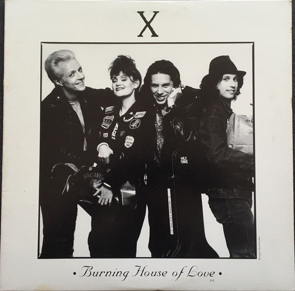 X (5) : Burning House Of Love (12", Promo)
