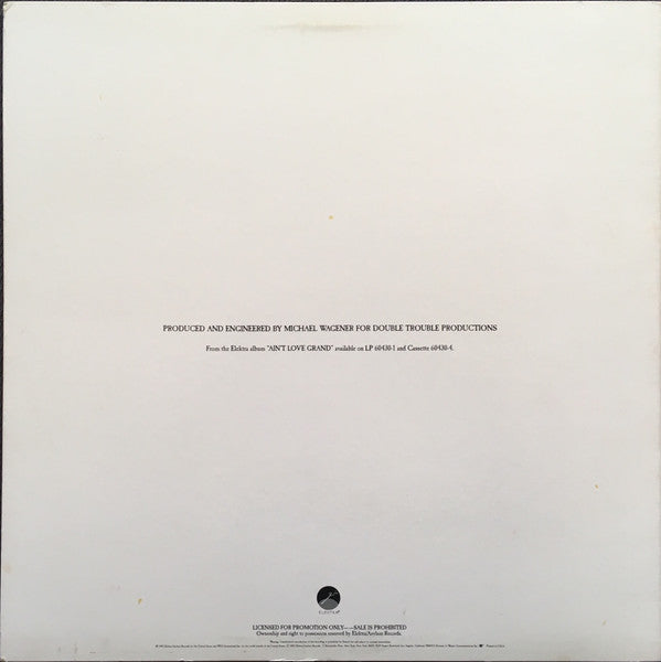 X (5) : Burning House Of Love (12", Promo)