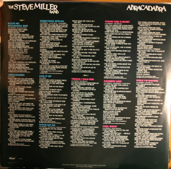 Steve Miller Band : Abracadabra (LP, Album)