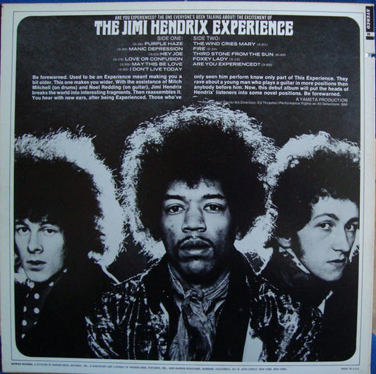 The Jimi Hendrix Experience : Are You Experienced? (LP, Album, RE)