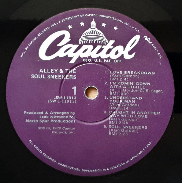 Alley & The Soul Sneekers : Alley & The Soul Sneekers (LP, Album)