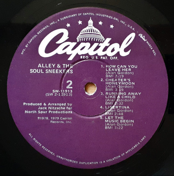 Alley & The Soul Sneekers : Alley & The Soul Sneekers (LP, Album)