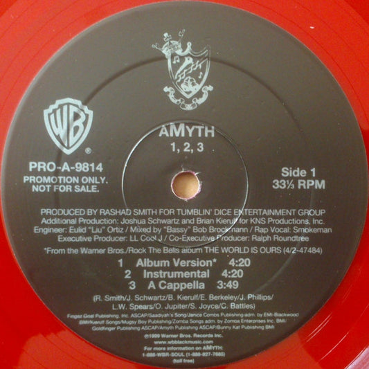 Amyth - 1, 2, 3 / Who Shot Your Heart? vinyl record, 12" (Mint (M)) | Lulo Records