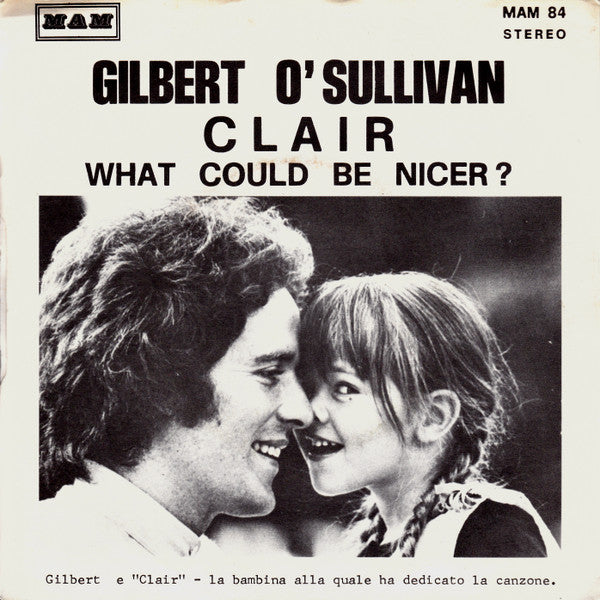 Gilbert O'Sullivan : Clair (7", Single)