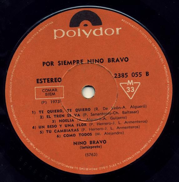 Nino Bravo : Por Siempre Nino Bravo (LP, Comp)