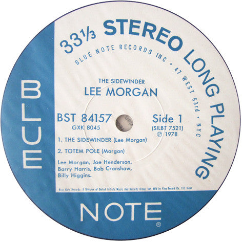 Lee Morgan : The Sidewinder (LP, Album, RE)