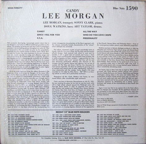 Lee Morgan : Candy (LP, Album, Mono, RE)