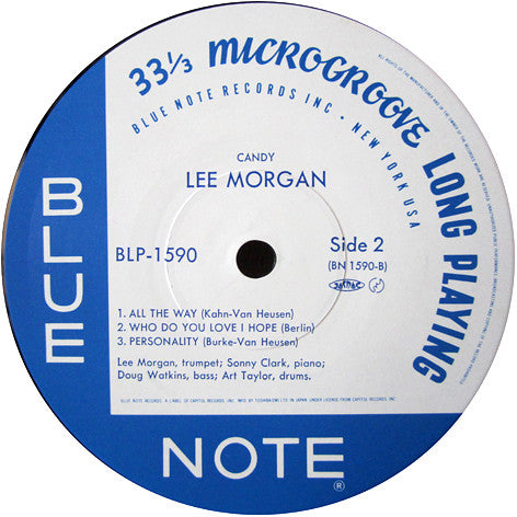 Lee Morgan : Candy (LP, Album, Mono, RE)