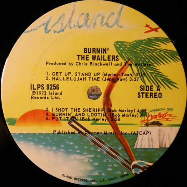 The Wailers : Burnin' (LP, Album, RE, Ter)