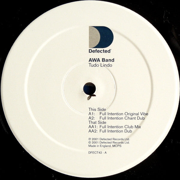 Awa Band : Tudo Lindo (12")