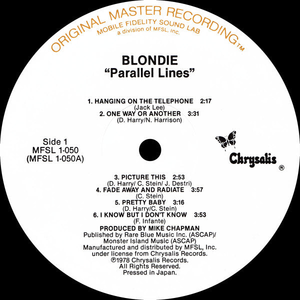 Blondie : Parallel Lines (LP, Album, RE, RM)