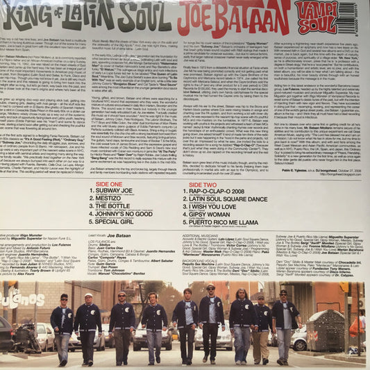 Joe Bataan With Los Fulanos (2) : King Of Latin Soul (LP + 7", Single + Album)