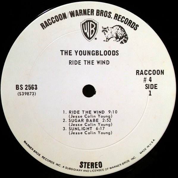 The Youngbloods : Ride The Wind (LP, Album, Pit)
