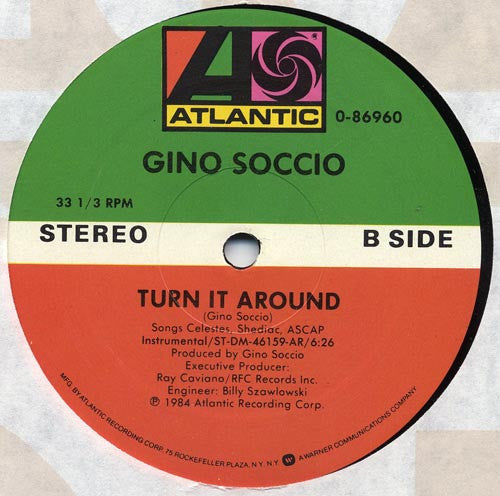 Gino Soccio : Turn It Around (12", Maxi, All)