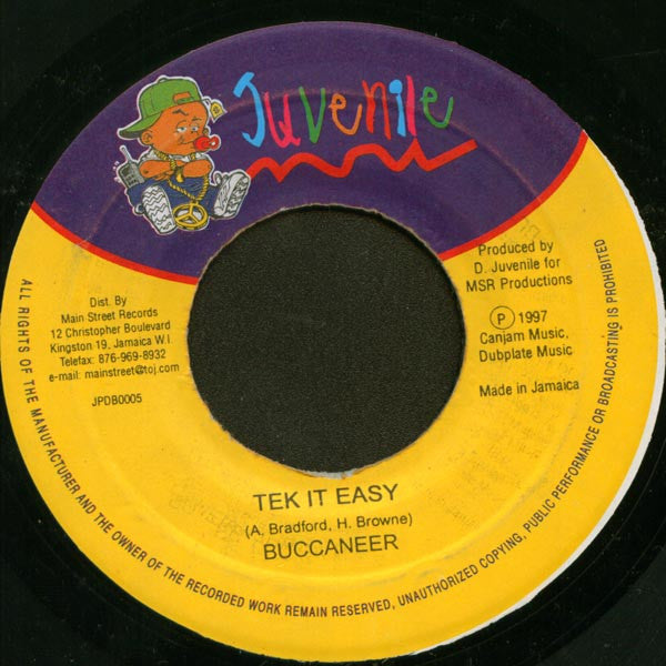 Buccaneer : Tek It Easy (7")