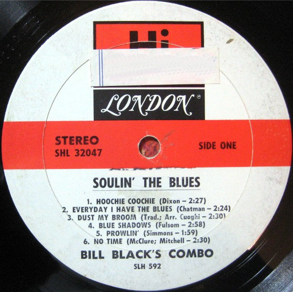 Bill Black's Combo : Soulin' The Blues (LP, Album)