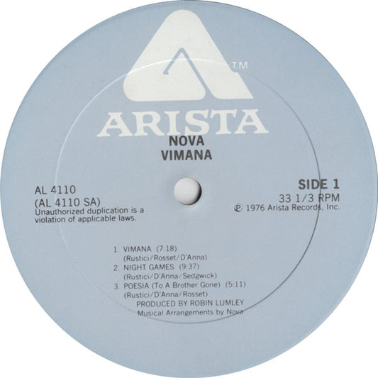 Nova (38) : Vimana (LP, Album)