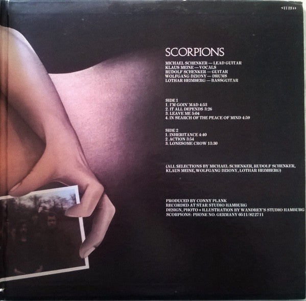 Scorpions : Lonesome Crow (LP, Album, Gat)