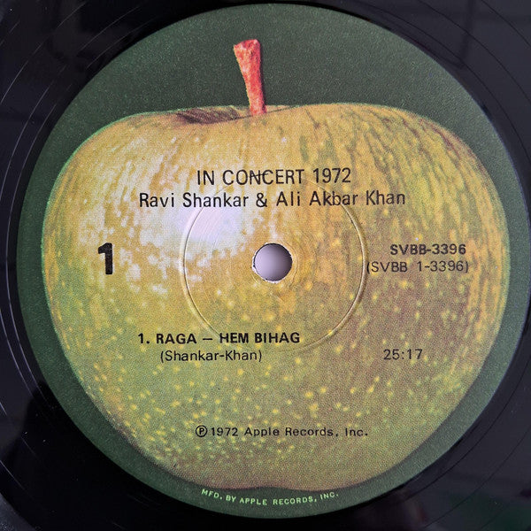 Ravi Shankar / Ali Akbar Khan With Alla Rakha : In Concert 1972 (2xLP, Album)