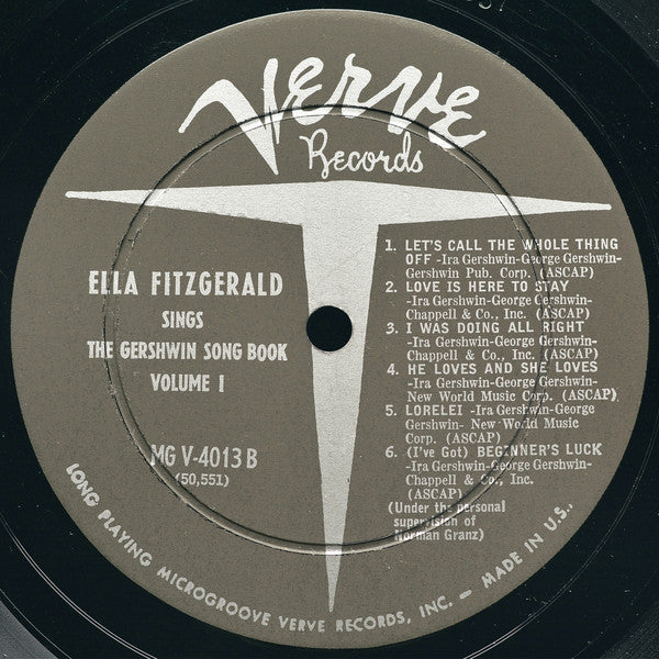 Ella Fitzgerald : Ella Fitzgerald Sings The Gershwin Song Book Vol. 1 (LP, Album, Mono, Col)