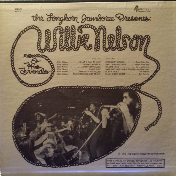 Willie Nelson : The Longhorn Jamboree Presents Willie Nelson & His Friends (LP, Album, Comp)