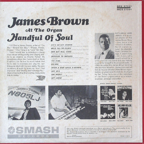 James Brown : Handful Of Soul (LP, Album, Mono)
